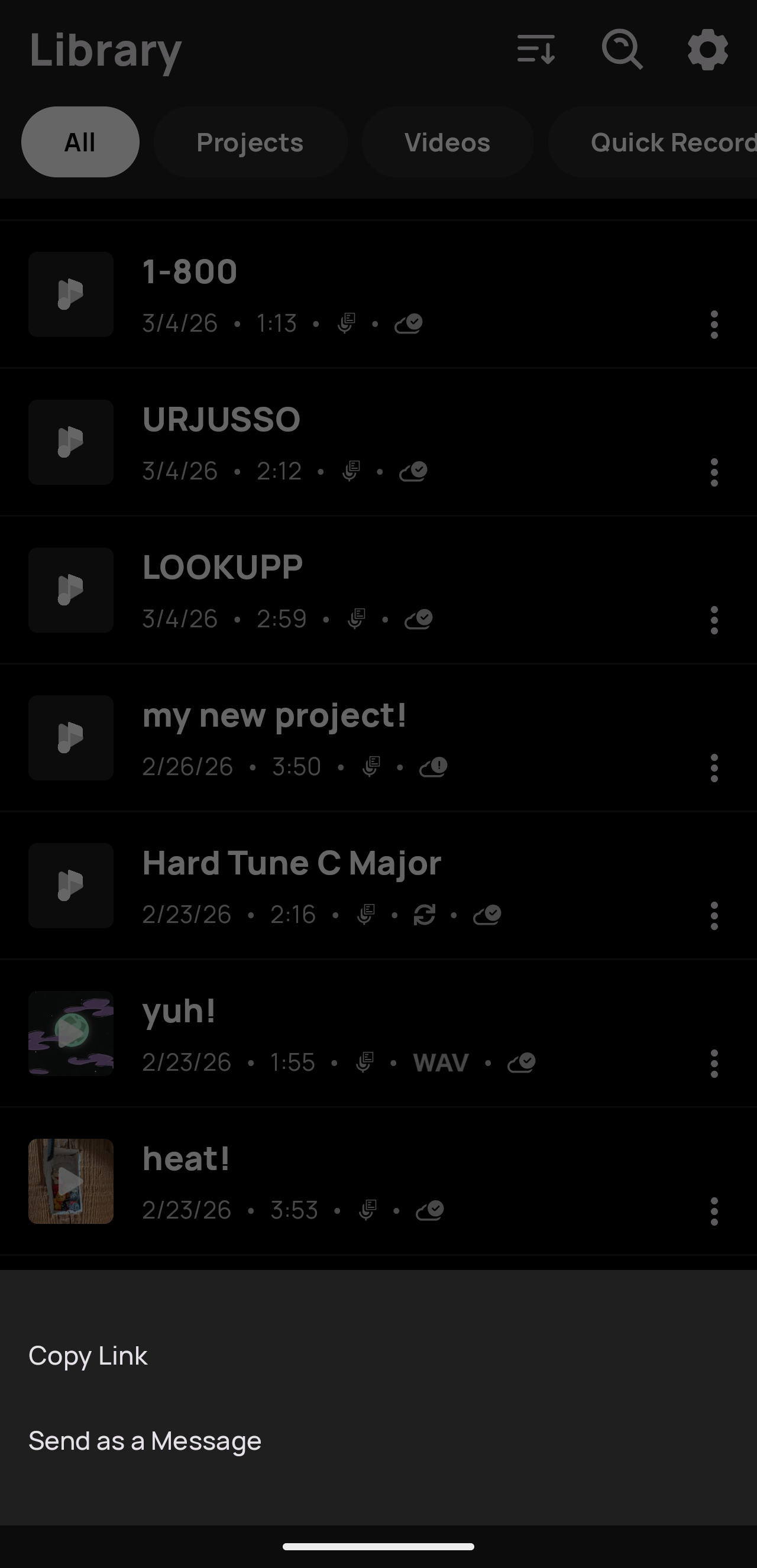 The Collaborate options